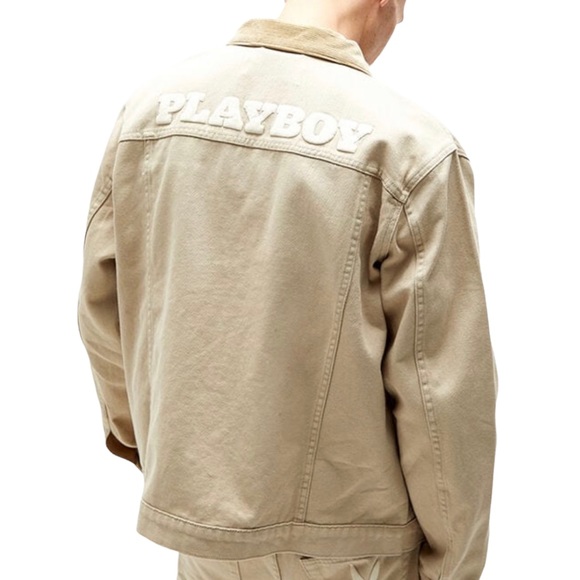 PLAYBOY x PACSUN Pumice Stone Vintage Fit Denim Jacket Size Men’s S, M - Picture 10 of 11